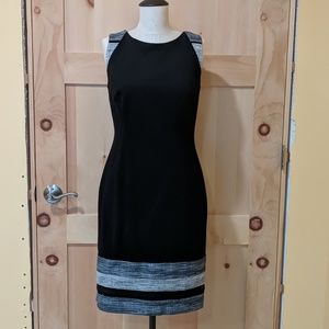 Black and Grey Sheath Dress